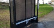 2 Bay Quarter end panels with perforated glazing & perch seating