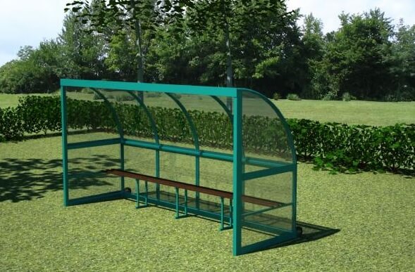 Pitchside Sports Shelter with Bench seating