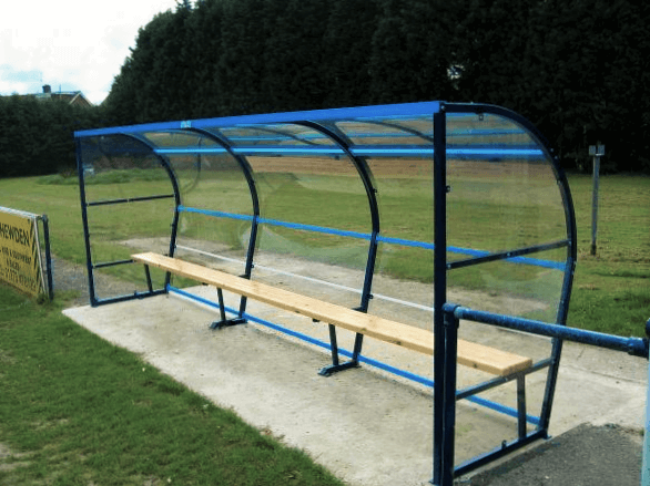 Pitchside Sports Shelter with Bench seating