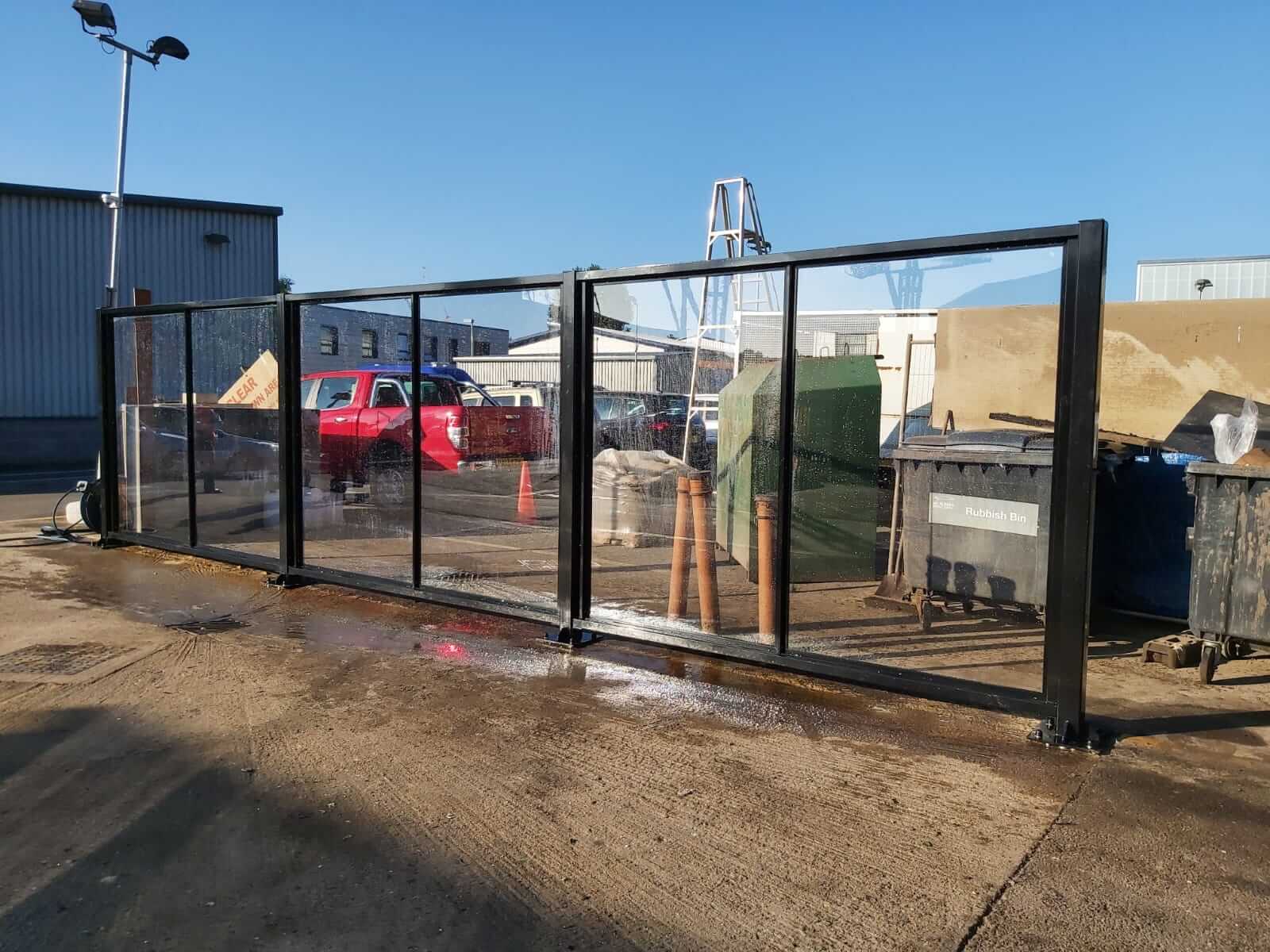 2mtr Tall Jet Wash Screen Ace Shelters