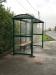 3 Bay Full End Panel Bus Shelter with bench seating