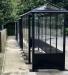 5 Bay Harrogate bus shelter - Double front entry with solid lower panels
